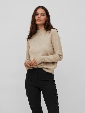 VILA Sweater 'RIL' in Beige: front