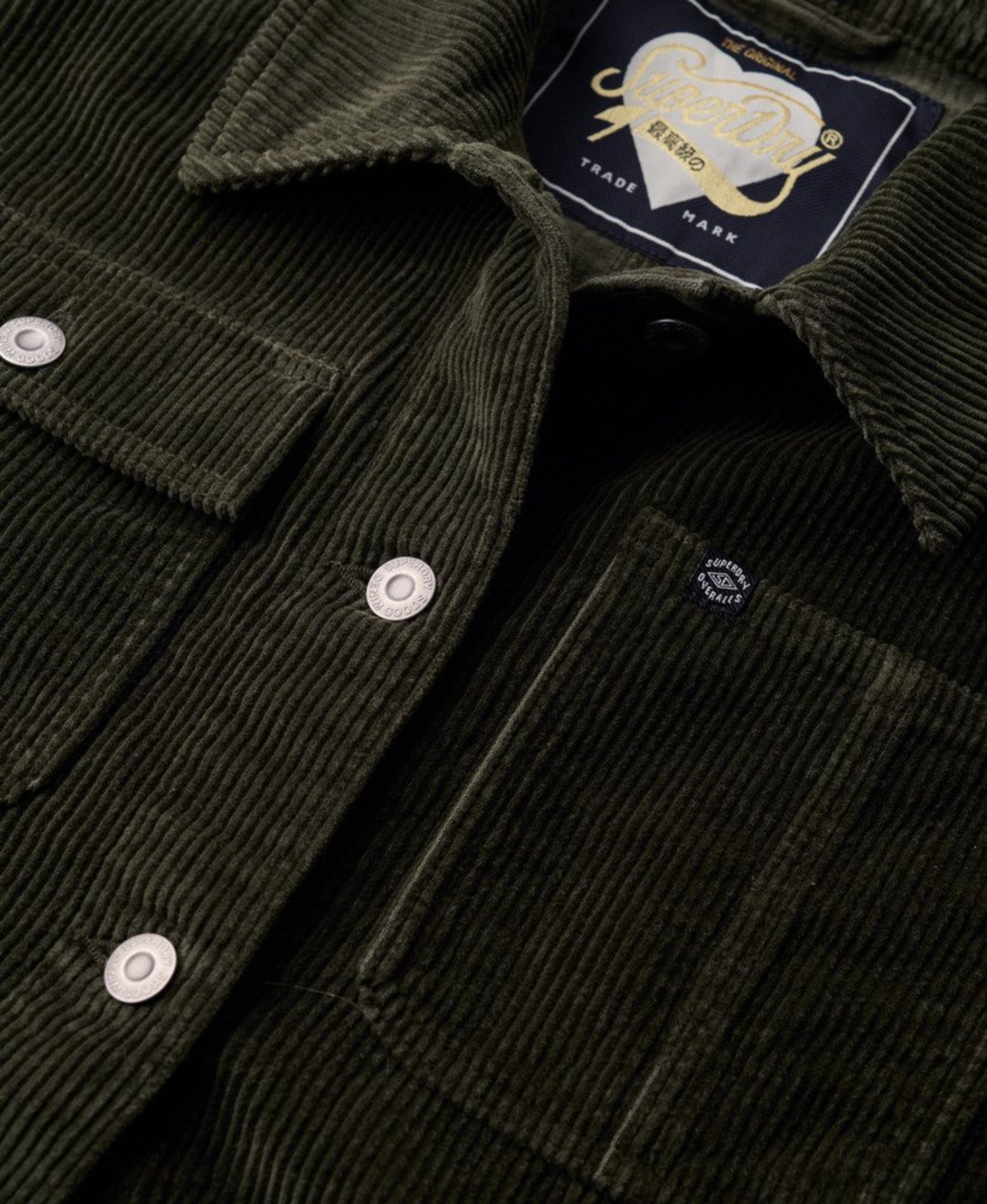 Veste mi-saison Superdry en vert