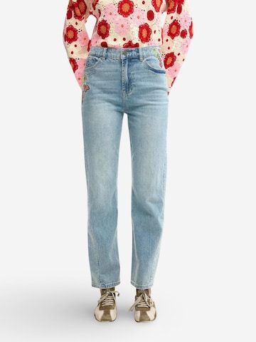 Desigual - Slimfit Vaquero 'FLORA 26SWDD30' en azul: frente