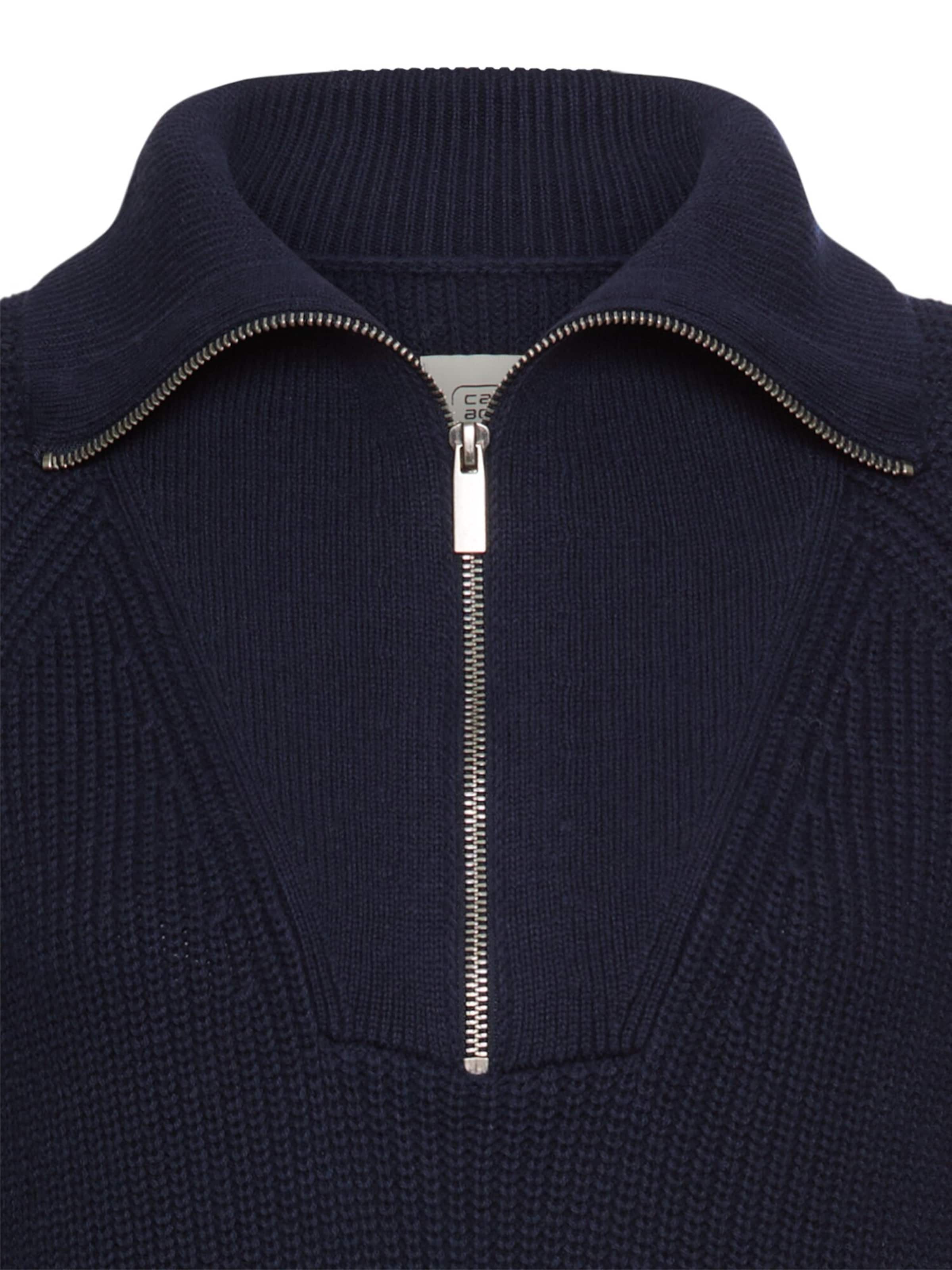 CAMEL ACTIVE Strickkleid mit Reißverschluss in Blau