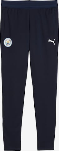 PUMA Tapered Urheiluhousut 'Manchester City' värissä sininen: etupuoli