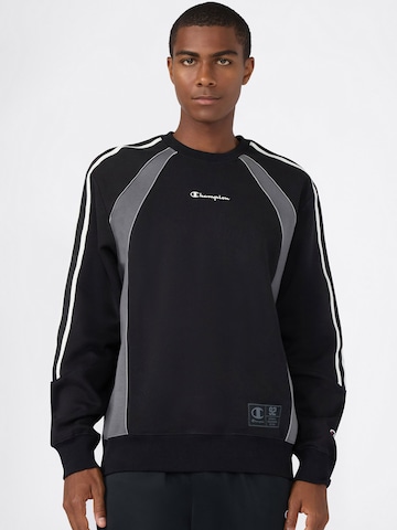 Champion Authentic Athletic Apparel Sweatshirt in Schwarz: Vorderseite