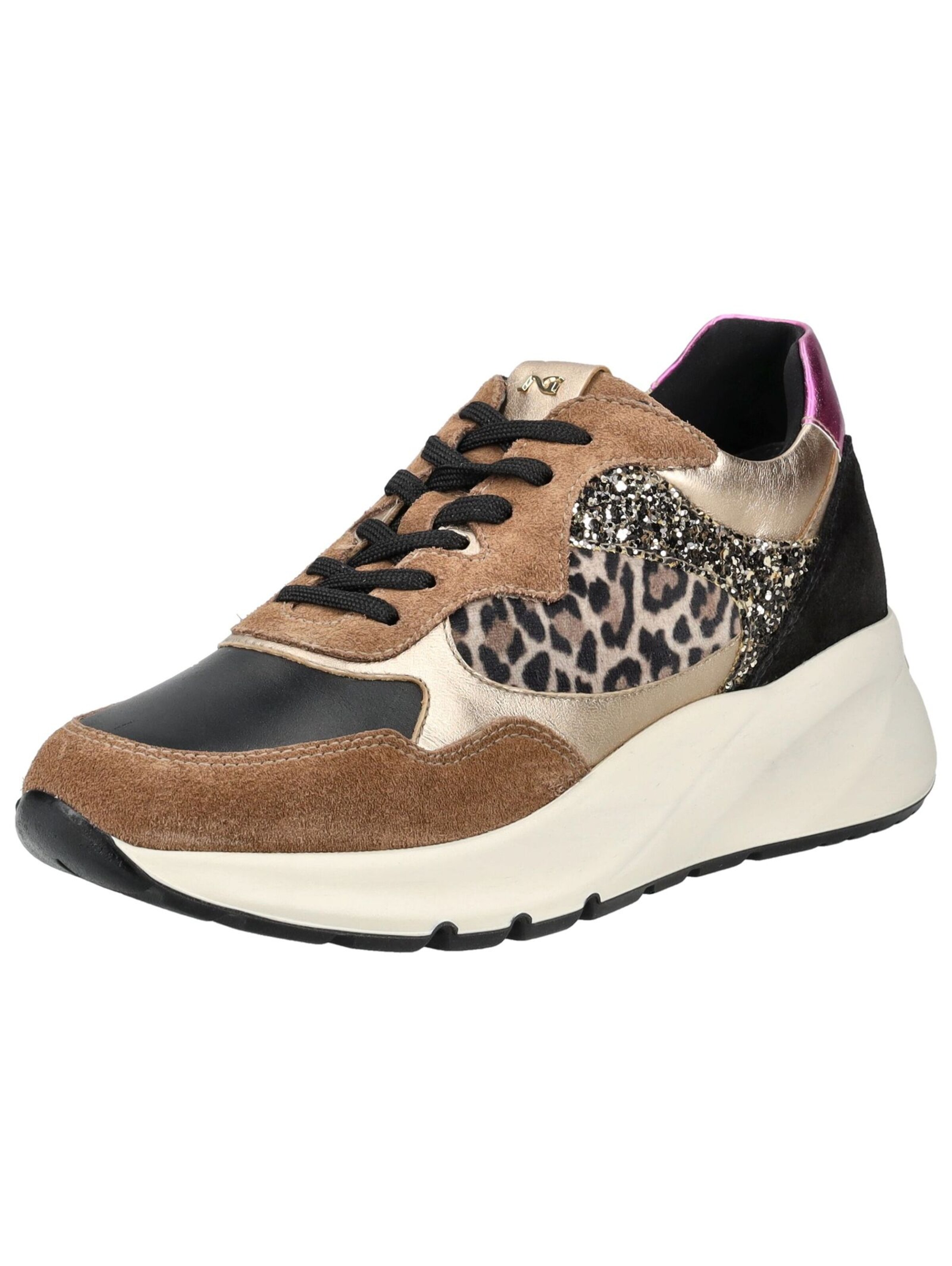 Sneaker bassa di Nero Giardini in marrone: frontale