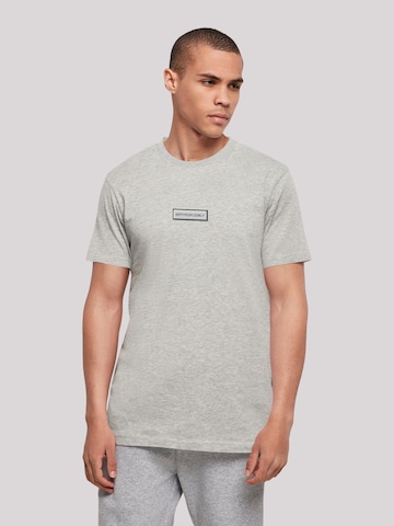 F4NT4STIC Shirt 'Happy People Only Good Vibes' in Grey: front