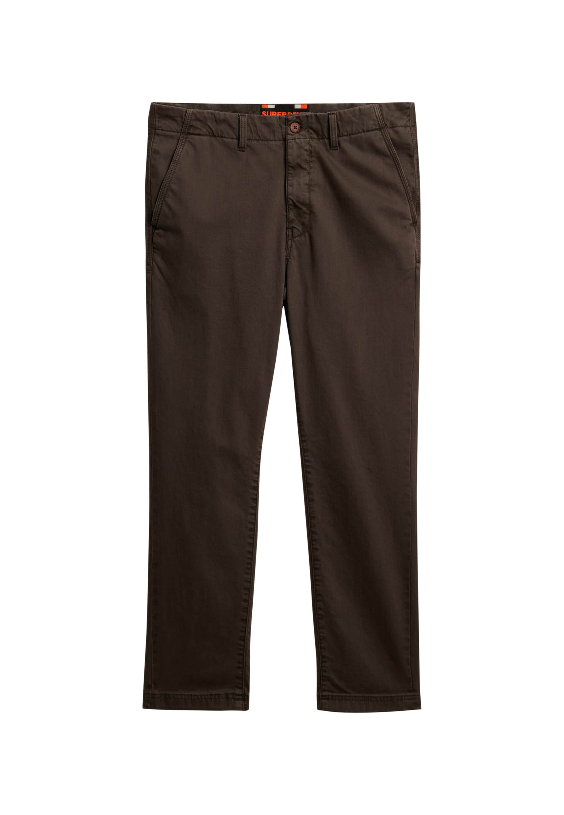 Pantalon chino Superdry en vert : devant