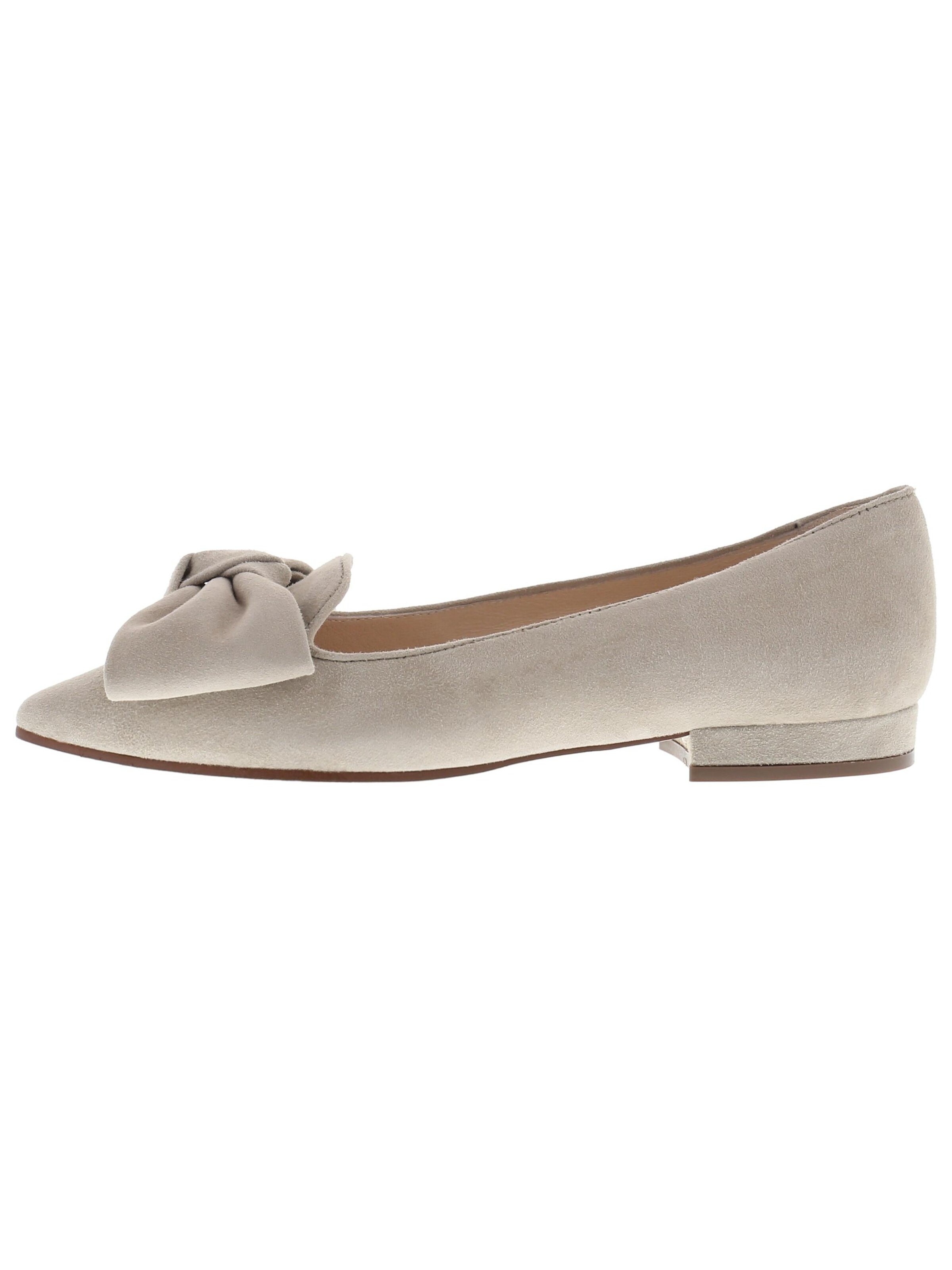XAVER LUIS Schuhmanufaktur Ballet Flats 'COCOS' in Grey: front