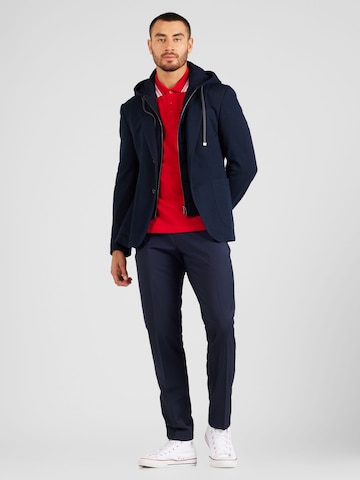 Coupe slim Pantalon à plis 'Hesten' HUGO Red en bleu