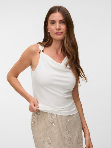 VERO MODA Top 'VMCARLY' | bela barva: sprednja stran