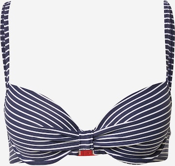 ESPRIT T-shirt Bikini Top 'Grenada' in Blue: front