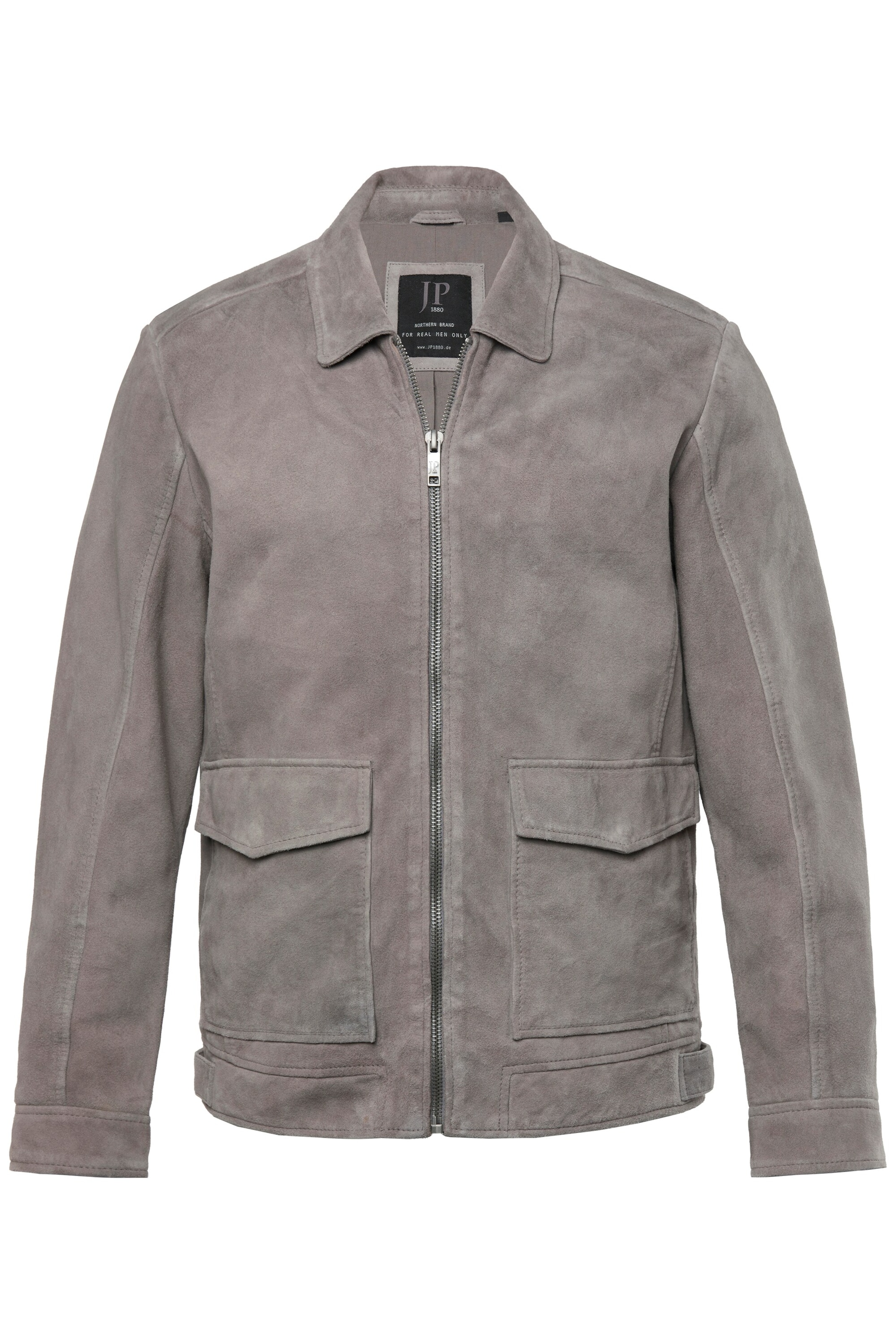 JP1880 Tussenjas in Grijs: voorkant