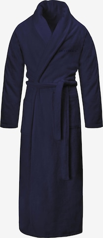 normani Long Bathrobe in Blue: front