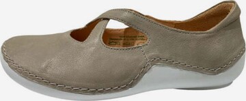 THINK! Ballet Flats with Strap in Beige: front
