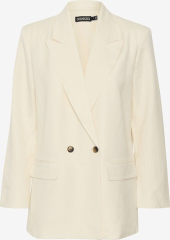 Blazer 'Ragna' SOAKED IN LUXURY en beige : devant