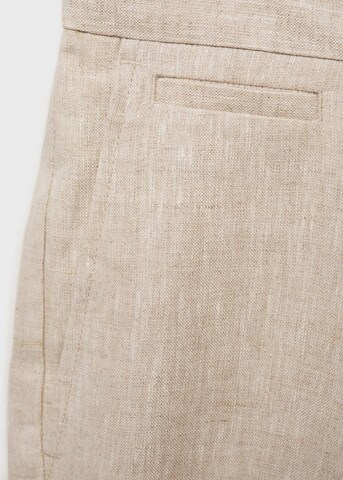 MANGO MAN Regular Pants 'Carp' in Beige