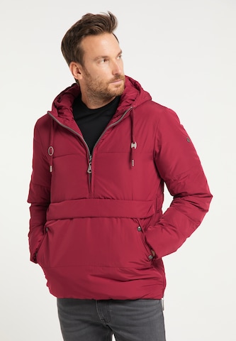 DreiMaster Maritim Winter Jacket in Red: front