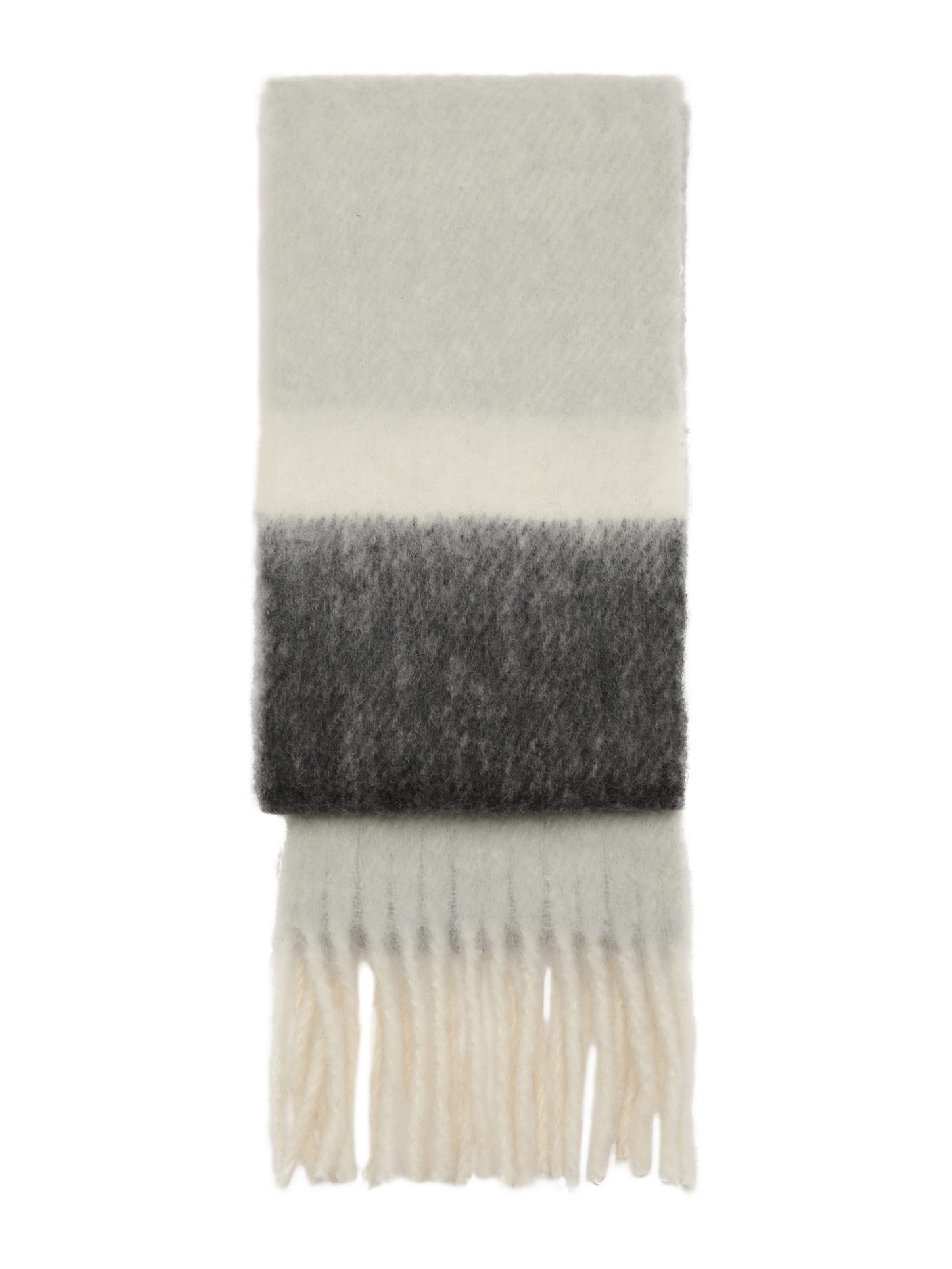 MANGO Šál 'TESEO' - Sivá: predná strana