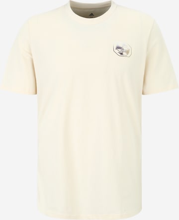 ADIDAS PERFORMANCE - Camiseta funcional 'HOOPS STORY' en blanco: frente