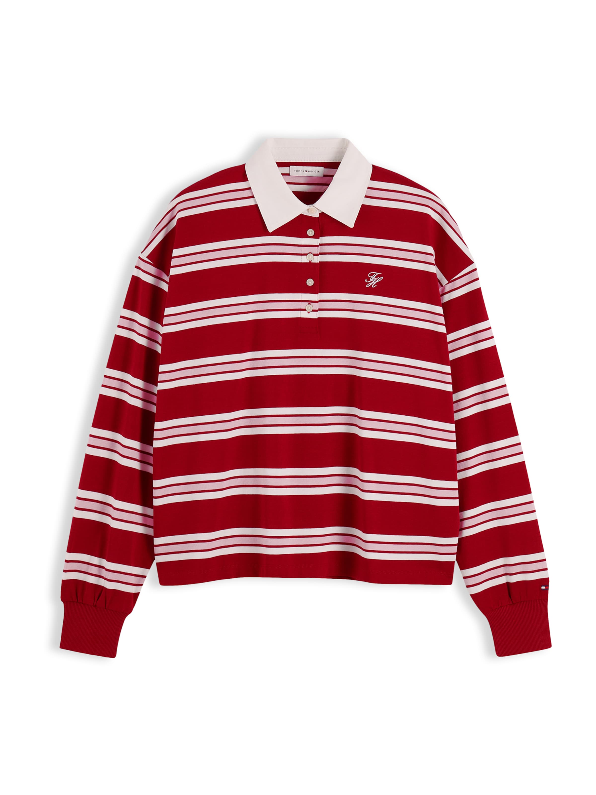 TOMMY HILFIGER Shirts i XXS i pastelpink / rød / hvid, Produktvisning