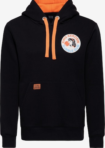 King Kerosin Sweatshirt 'Bubble Gum' in Black: front