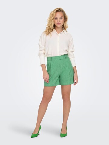 ONLY Loose fit Pleat-front trousers 'LINDA' in Green