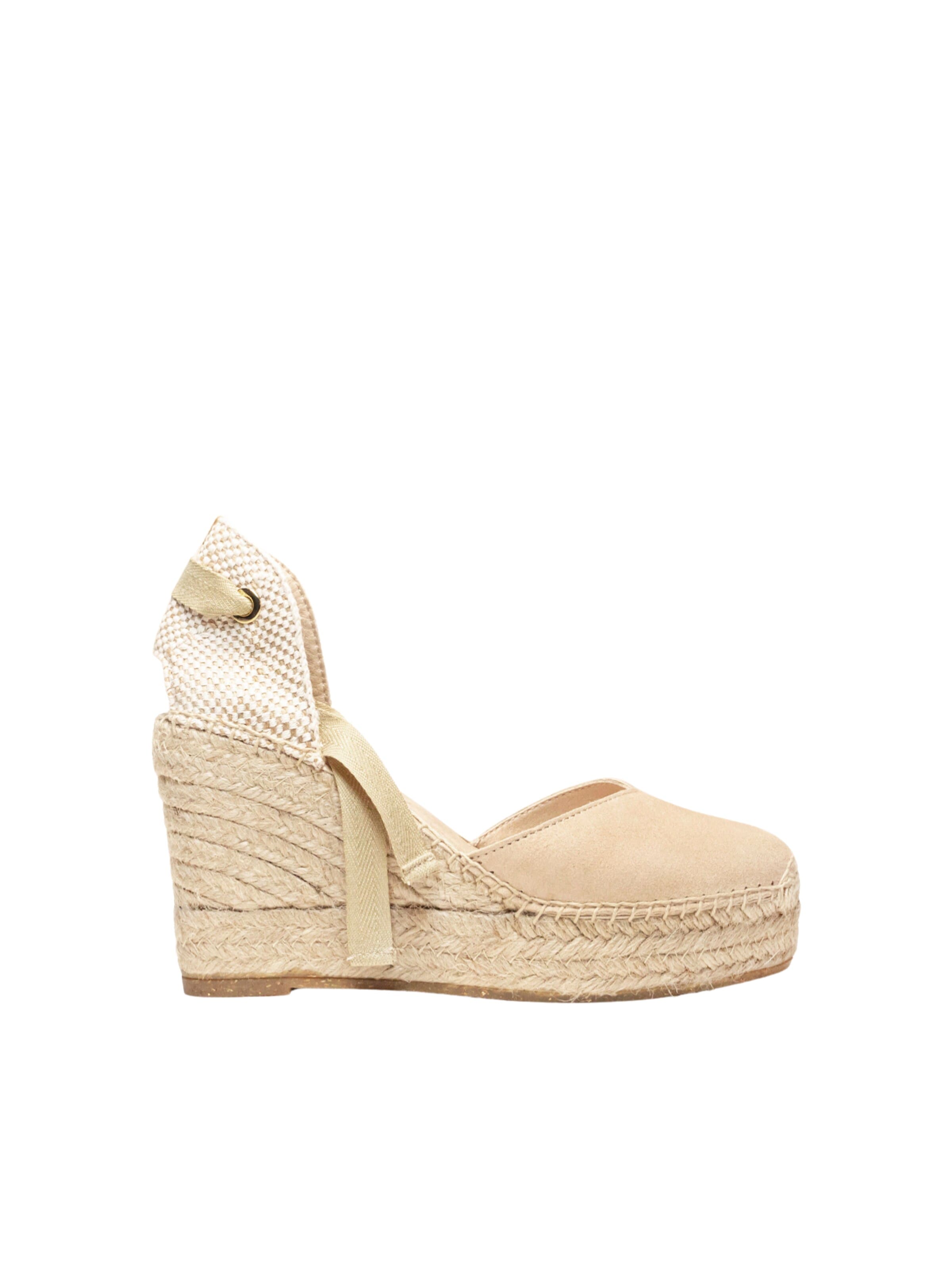 Alhamas Sandaal 'Alpargata' in Beige: voorkant