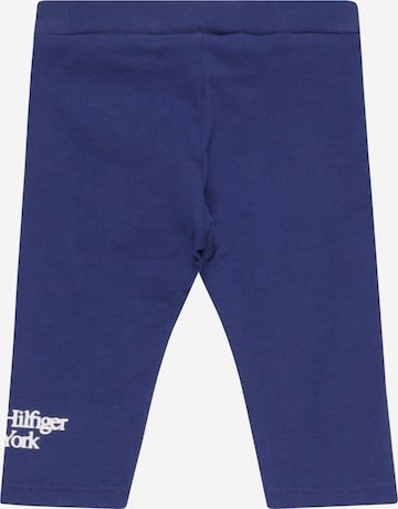 TOMMY HILFIGER Skinny Legíny – modrá