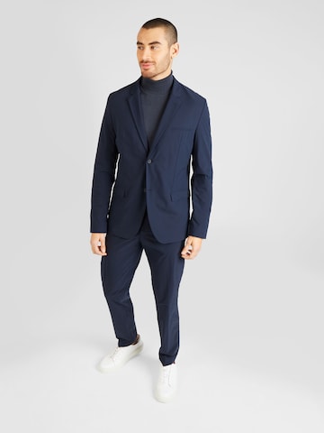 HUGO Slimfit Pak in Blauw: voorkant