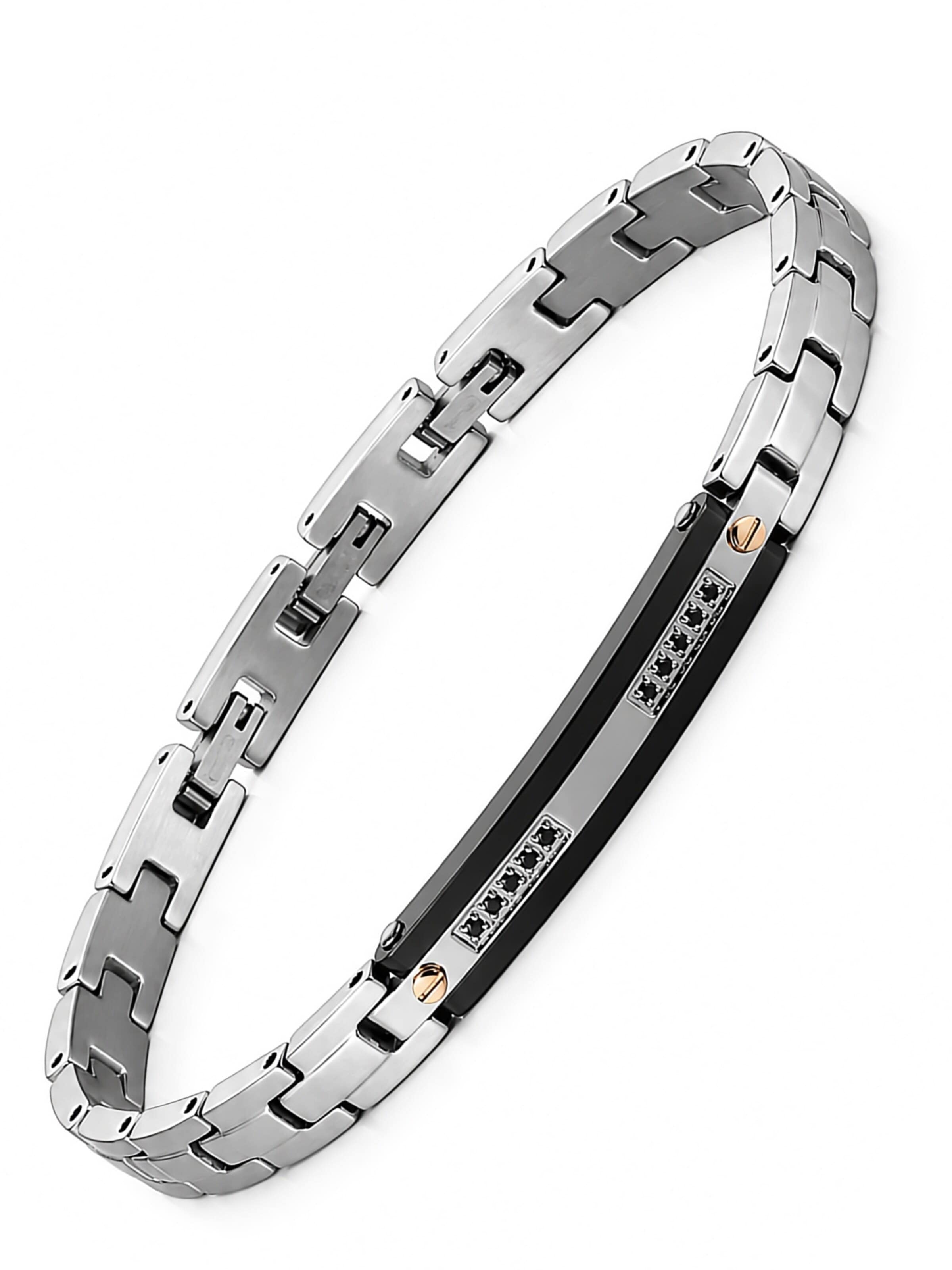 UNIQAL Armband 'NOX'‌‌ in Silber: Vorderseite