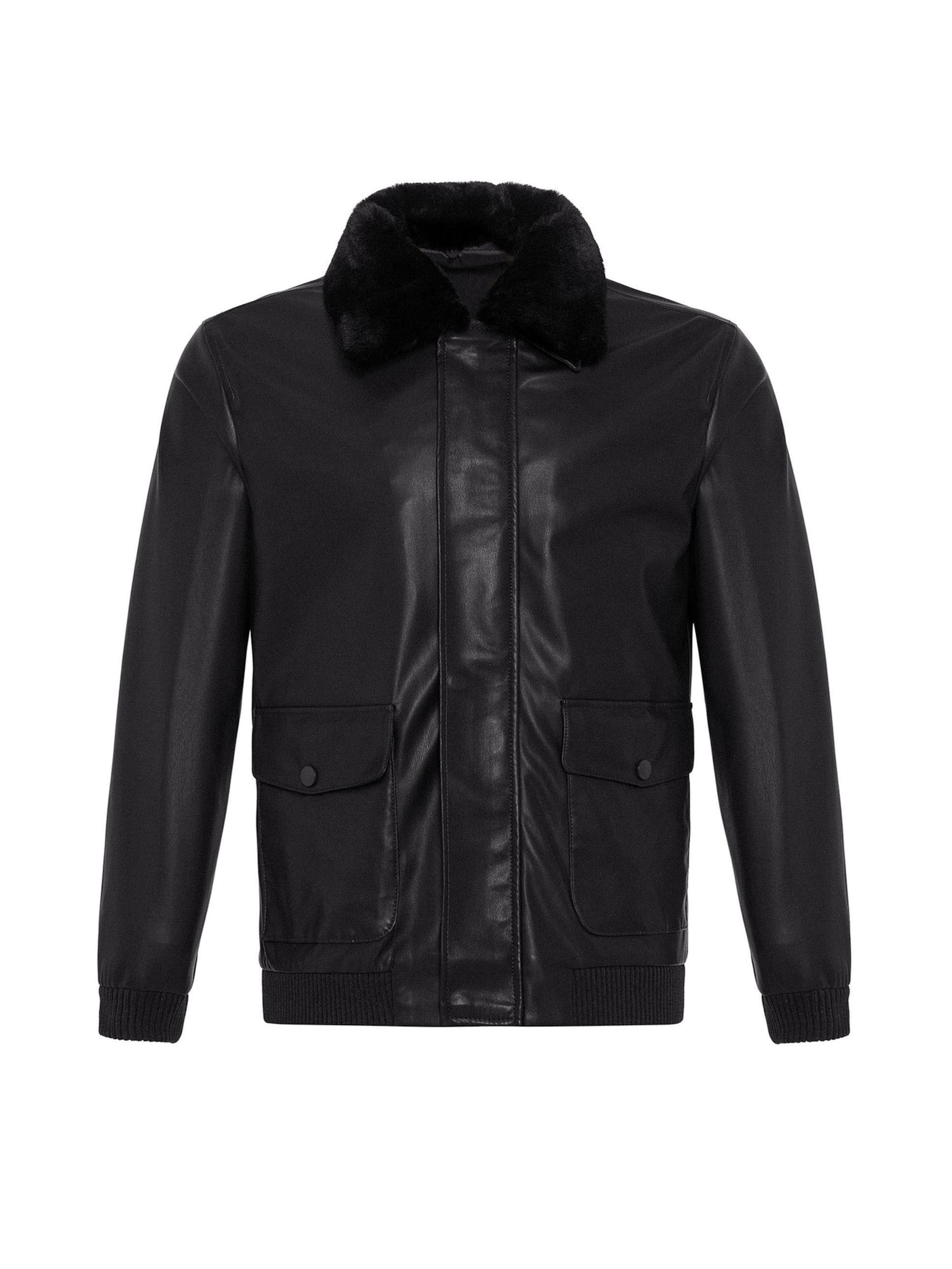 Antioch Übergangsjacke in Schwarz: Vorderseite