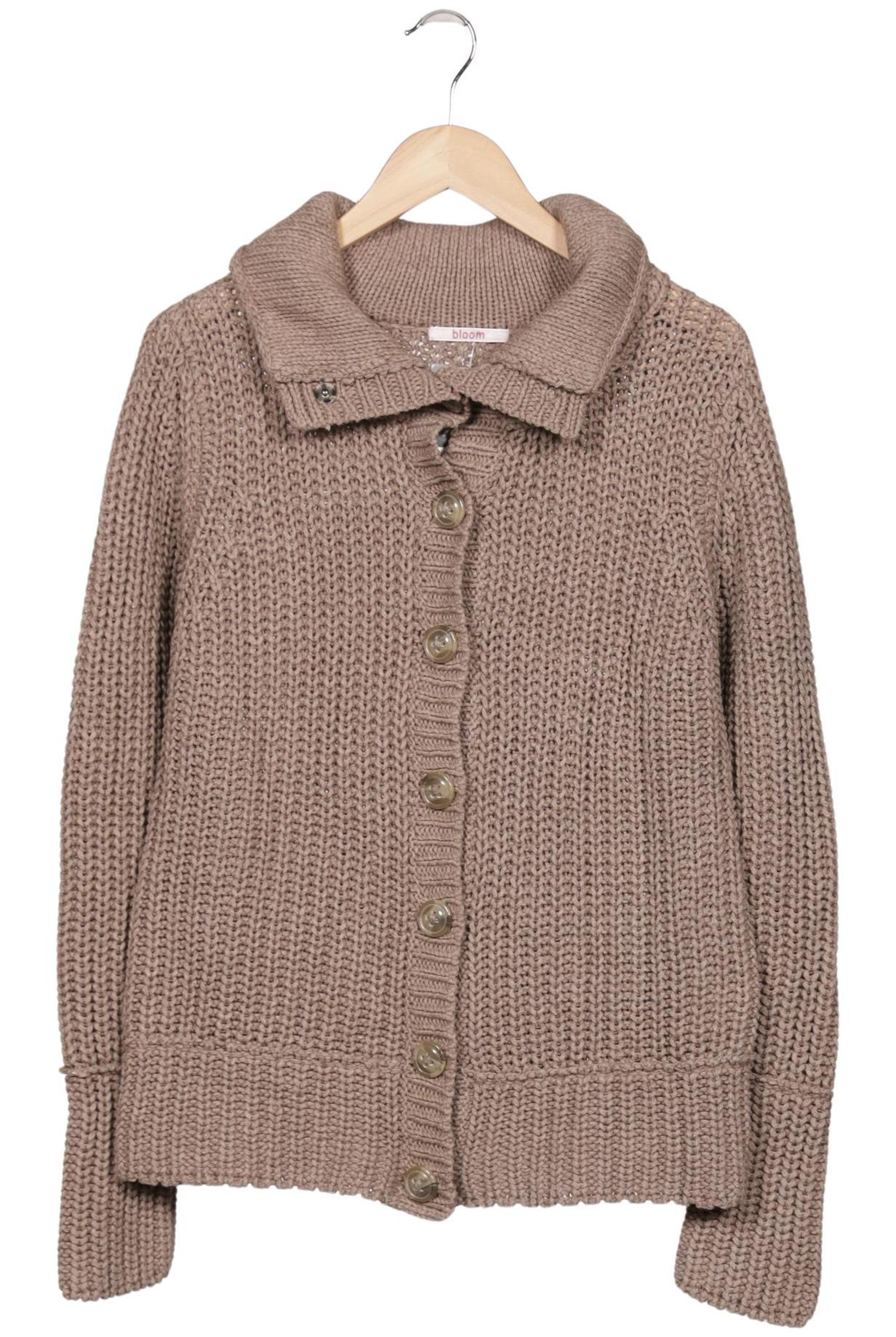 BLOOM Strickjacke XL in Beige: Vorderseite