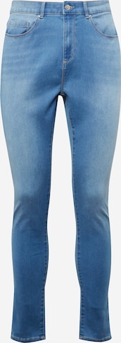 ONLY Carmakoma Skinny Jeans 'AUGUSTA' i blå: framsida