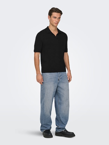 Only & Sons Pulover 'ONSTRAVIS' | črna barva