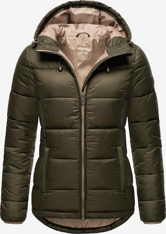 MARIKOO Зимняя куртка 'Leandraa' в Зеленый: спереди