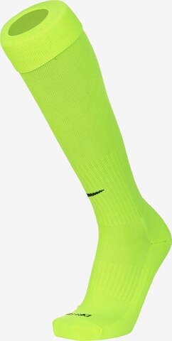 NIKE Soccer Socks 'Classic II' in Yellow: front