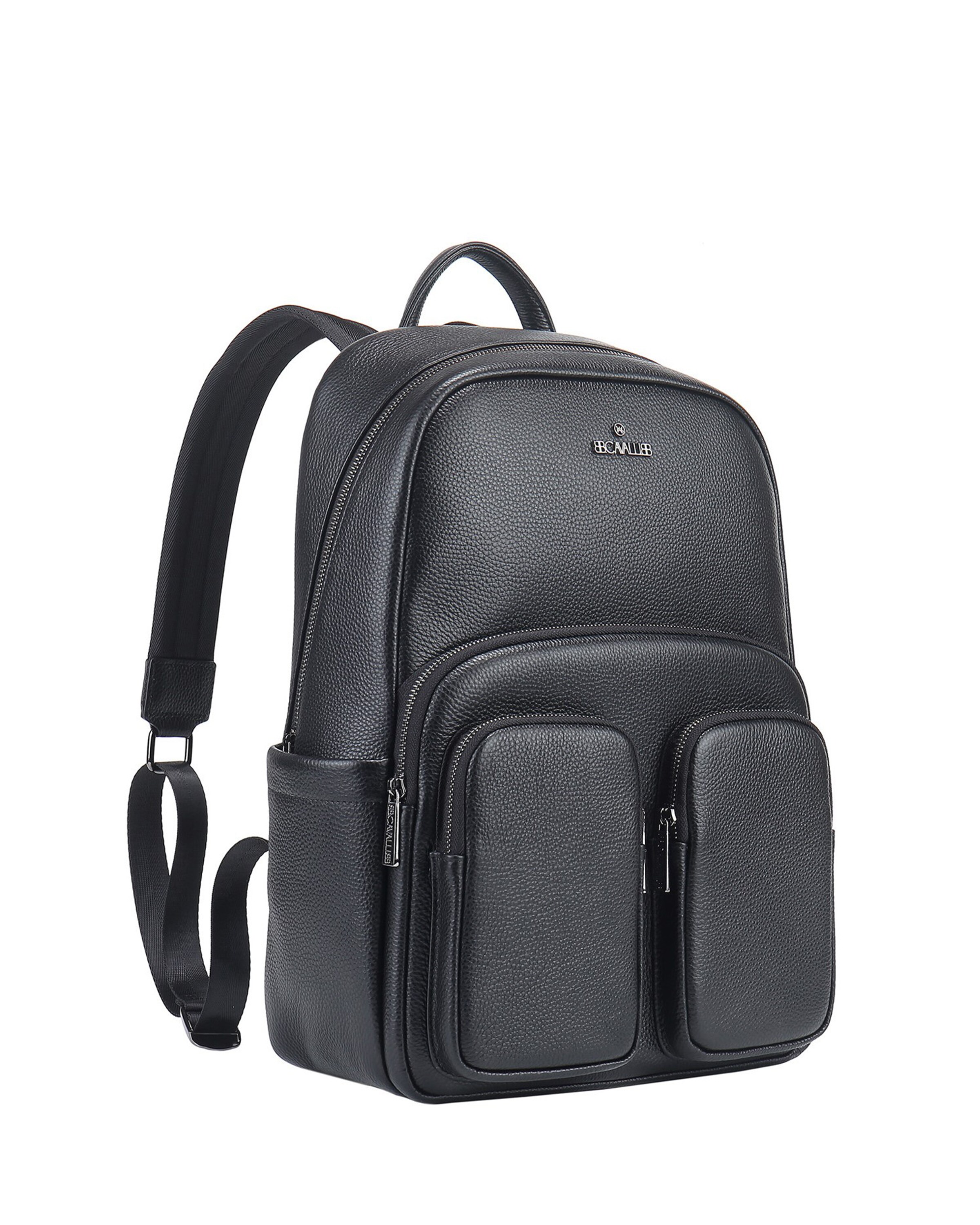 B Cavalli B Backpack in Black: front