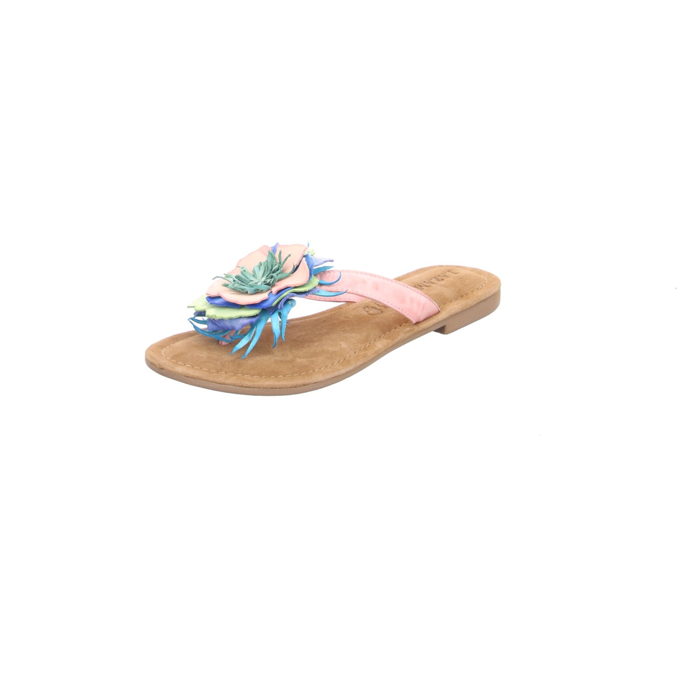 LAZAMANI T-Bar Sandals in Pink: front