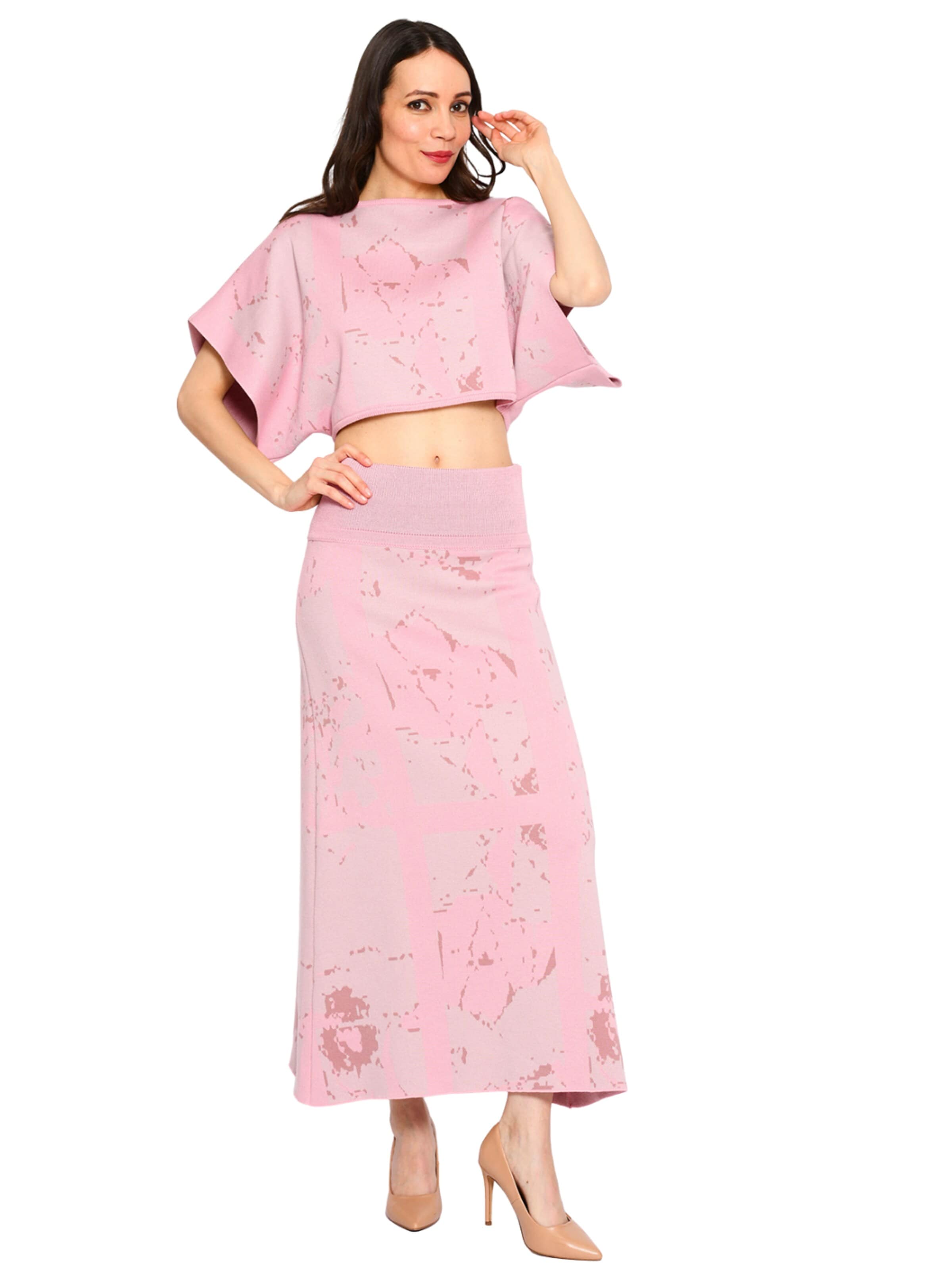Csillag Zsuzsi Top 'Rome Sleeve'‌ in Pink