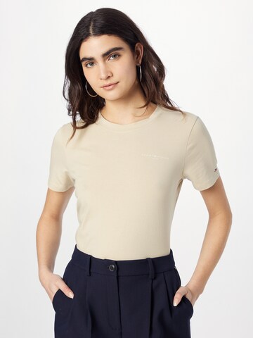 T-shirt '1985' TOMMY HILFIGER en beige : devant