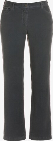 Ulla Popken Flared Jeans 'Marie' in Grey: front