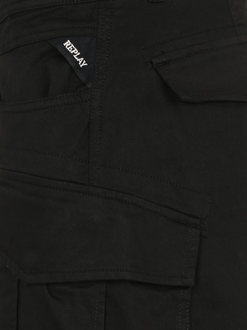 REPLAY Regular Cargo Pants 'Joe' in Black