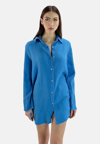 Elara Blouse in Blue: front