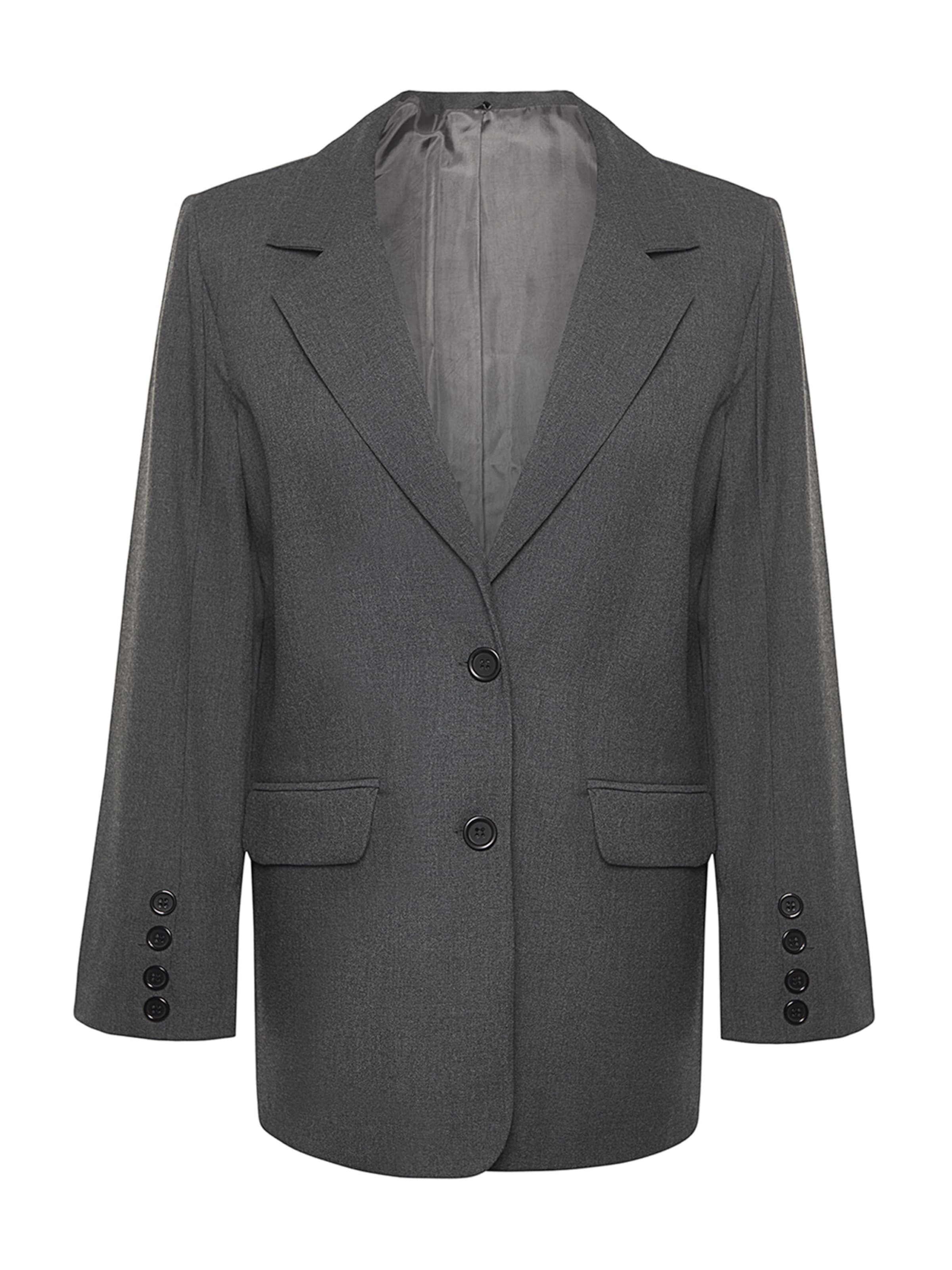 Trendyol Μπλέιζερ σε γκρι: μπροστά