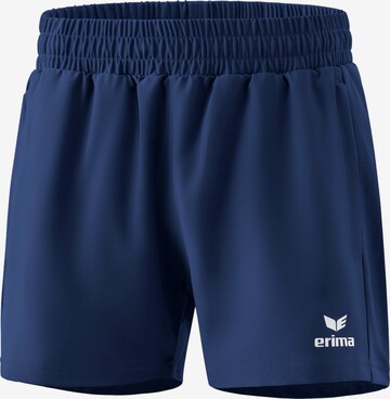 ERIMA Regular Workout Pants in Blue: front