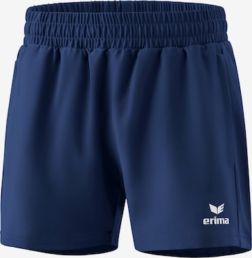 ERIMA Regular Workout Pants in Blue: front