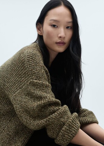 MANGO Strickjacke 'Abraham' in Grün