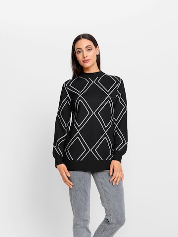 Pull-over heine en noir : devant