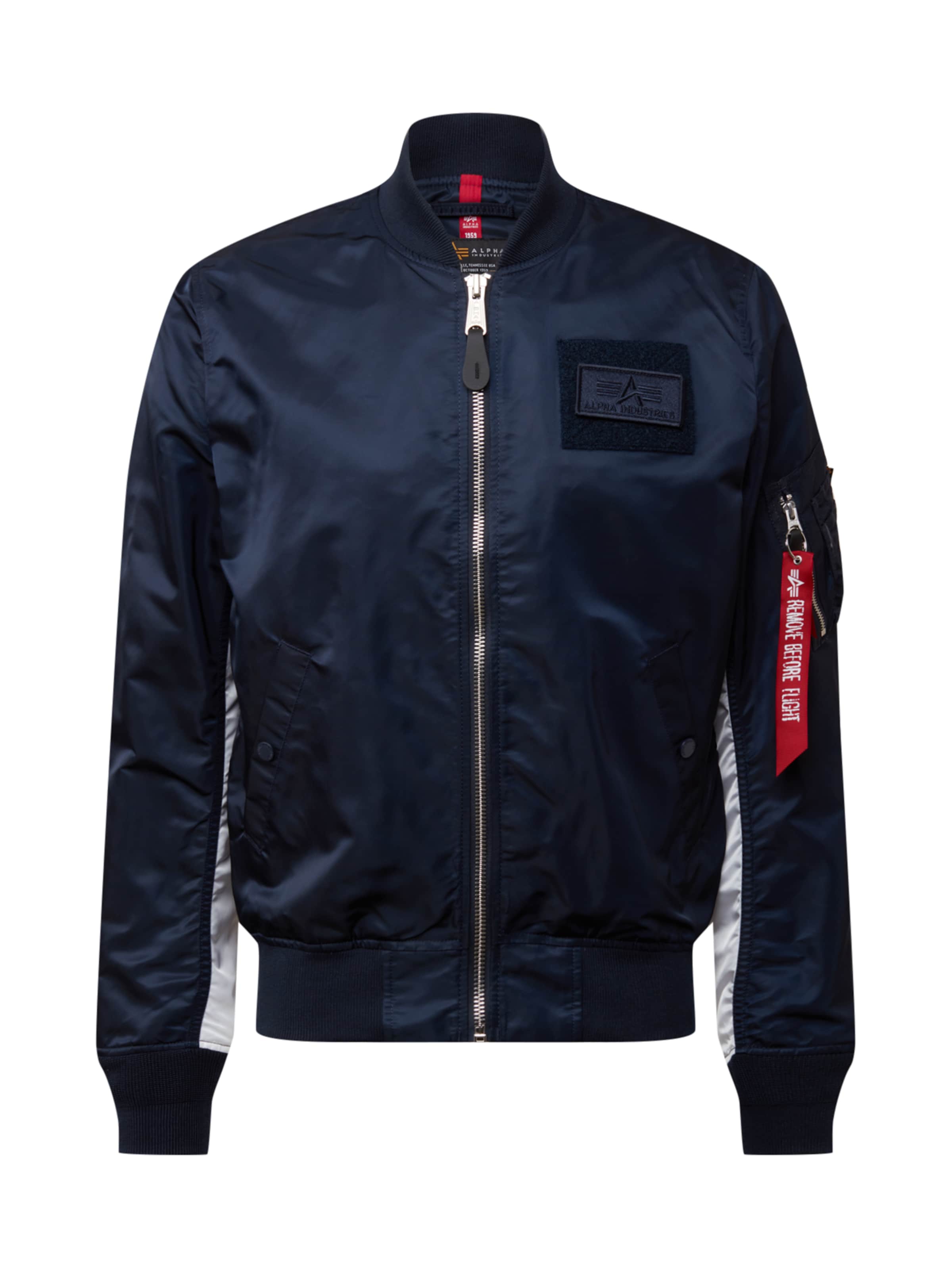 ALPHA INDUSTRIES Regular fit Between-Season Jacket 'MA-1 TT Custom' in Blue: front
