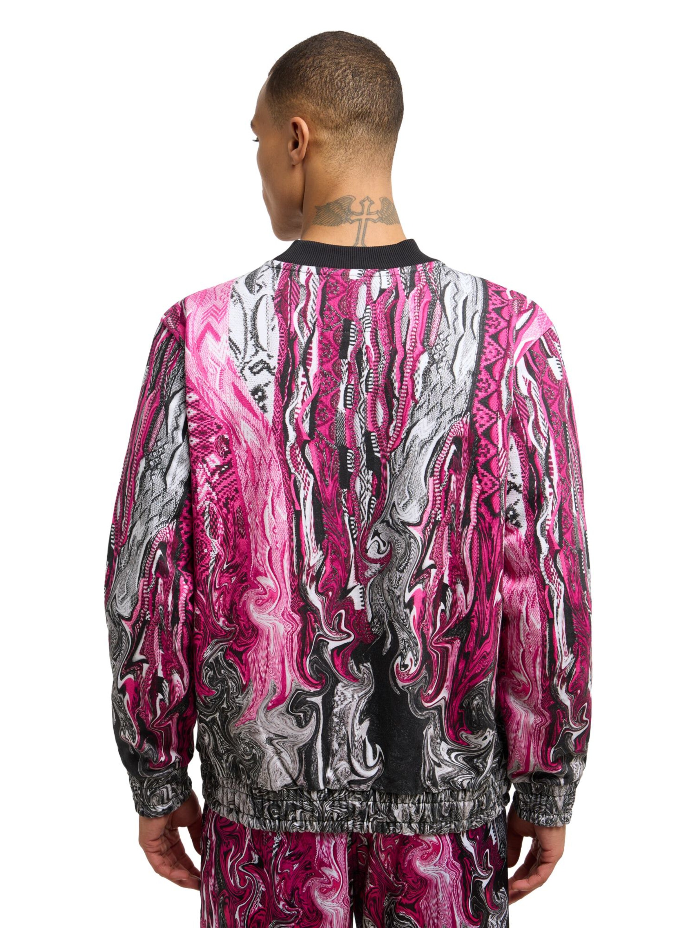 Carlo Colucci Sweatshirt ' Dematte ' in Pink