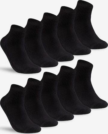 sockenkauf24 Athletic Socks in Black: front