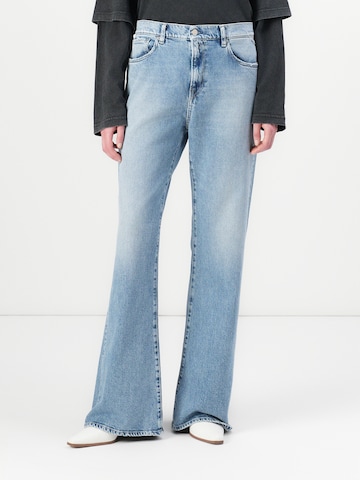 Flared Jeans 'BECKA' di REPLAY in blu: frontale